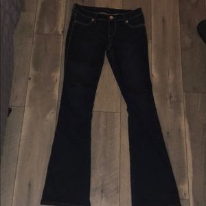 Express flare jeggings dark wash